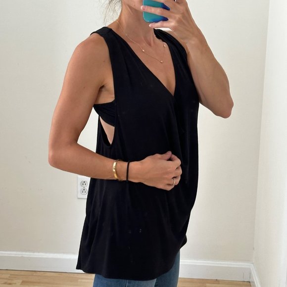 Express One Eleven Deep Cowl Neck Racerback Tank Sz Small - Picture 9 of 9